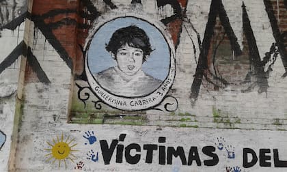 El rostro de Guillermina Cabrera Rojo, en Avenida del Libertador y Dorrego, en la ciudad de Buenos Aires