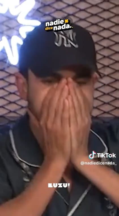 El rostro de Santi cuando creyó que Blublé visitaría Luzu