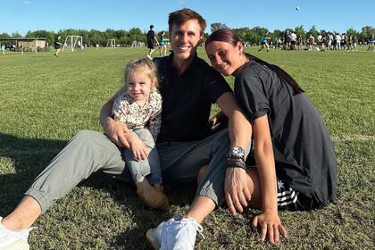 El sábado 26 de octubre compartió una jornada de fútbol con dos de sus herederas, Anita y Delfina.