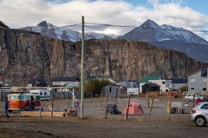 El sábado pasado un grupo de familias ocupó tierras en El Chaltén