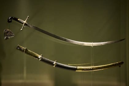 El sable corvo de San Martín todavía se exhibe en el Museo Histórico Nacional