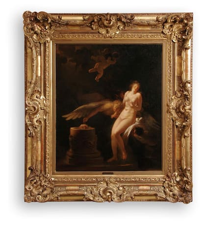 El sacrificio de la rosa, Jean Honoré Fragonard, fin del siglo XVIII