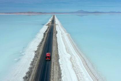 El salar está situado a 3650 metros sobre el nivel del mar