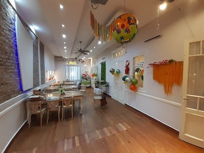 El salón de fiestas infantiles en Caballito.