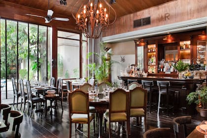 El salón de La Alondra, en Corrientes.