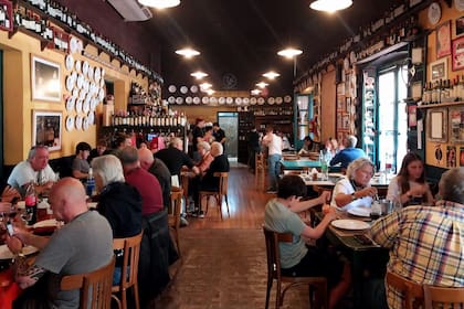 El salón del restaurante