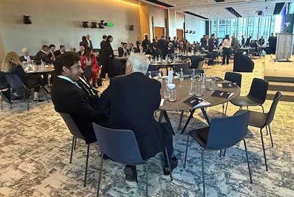 El salón donde Milei brindó su discurso