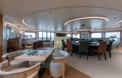 El salón principal de La Datcha