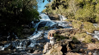 El Salto Piedras Blancas en Aristóbulo del Valle, Misiones