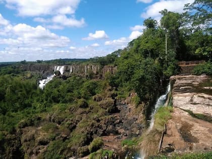 El Salto San Martin, apenas con un hilo de agua