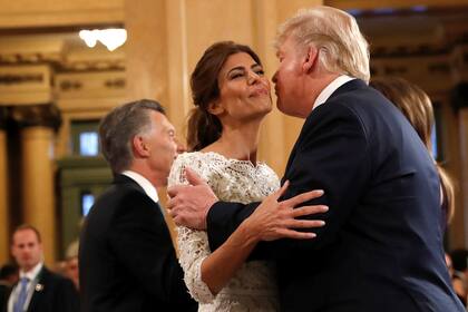 El saludo de Donald Trump a Juliana Awada