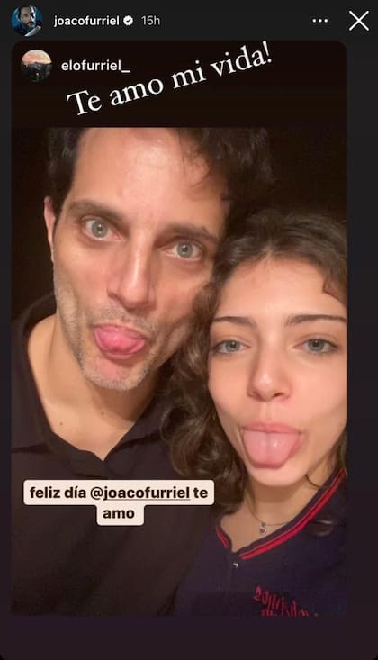 El saludo de Eloisa a Joaquín Furriel en el día del padre (Foto: Instagram @joacofurriel)