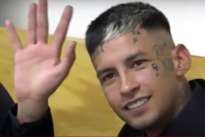 El saludo de L-Gante después de la sentencia