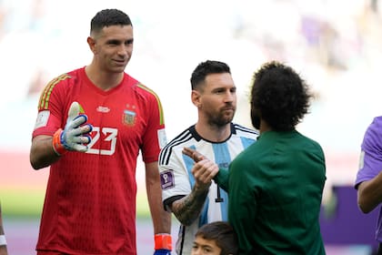 El saludo de los jugadores de Arabia Saudita a la Selección Argentina