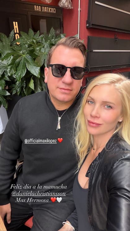 El saludo de Maxi López a Daniela, madre de su hija Elle y del bebé que está en camino