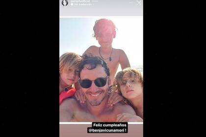 El saludo de Pampita a Benjamín Vicuña en su cumpleaños