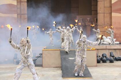 El saludo final de la nueva atracción del Parque de la Costa.