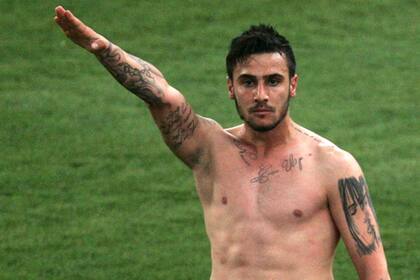El saludo nazi de Giorgios Katidis