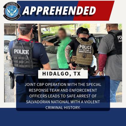 El salvadoreño arrestado ingreso ilegalmente al país tras haber sido deportado en 2023