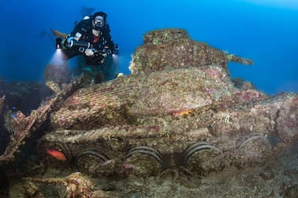 El San Francisco Maru se hundió con tres tanques de guerra en su bodega