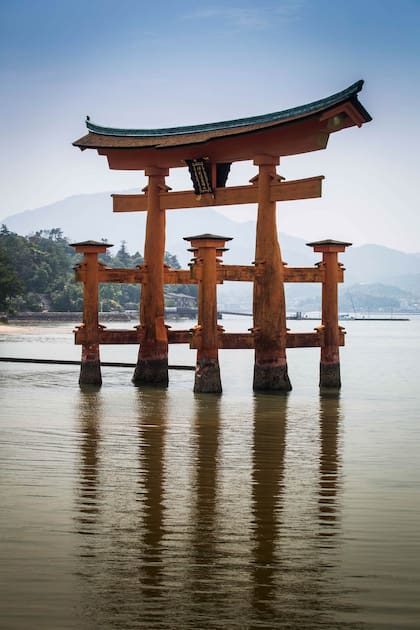 El santuario Itsukushima en Miyajima.
