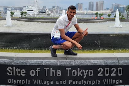 El Sargento Sergio Ali Villamayor representa al Ejército argentino en la disciplina "pentatlón moderno".