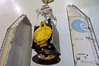 El satélite ArSat-1, antes de su lanzamiento al espacio