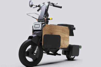 El scooter Tatamel tiene una autonomía de 50 km, una velocidad máxima de 40 km/h y cuando se pliega queda de 70 cm de altura