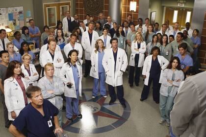 El Seattle Grace Hospital y parte de su staff