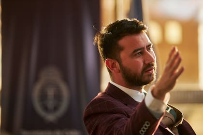 El secretario de Culto, Nahuel Sotelo en entrevista sobre la coyuntura política.
13/08/2025.