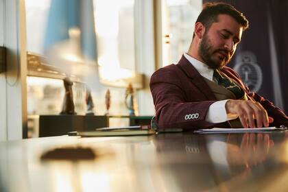 El secretario de Culto, Nahuel Sotelo en entrevista sobre la coyuntura política.
13/08/2025.