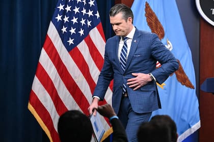 El secretario de defensa de EE.UU., Pete Hegseth