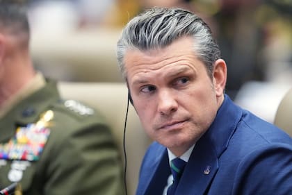 El secretario de Defensa de Estados Unidos, Pete Hegseth, en Doral, Florida, el jueves 5 de marzo de 2026. (AP Foto/Rebecca Blackwell)