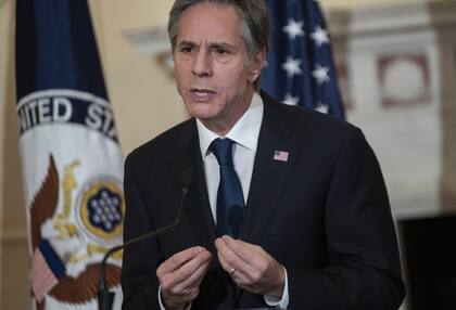 El secretario de Estado, Antony Blinken. (Andrew Caballero-Reynolds/Pool via AP)
