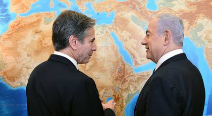 El secretario de Estado de Estados Unidos, Antony Blinken y el primer ministro de Israel, Benjamin Netanyahu tuvieron un encuentro en Jerusalén este 25 de mayo de 2021