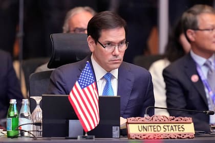 El secretario de Estado de Estados Unidos, Marco Rubio, asiste a la Cumbre de ministros de Relaciones Exteriores del este de Asia de la Asociación de Naciones del Sudeste Asiático (ASEAN, por sus siglas en inglés), en Kuala Lumpur, Malasia, el viernes 11 de julio de 2025.