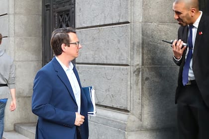 El secretario de Hacienda, Carlos Guberman, en una de sus visitas al Congreso
