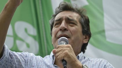 El secretario general de la Asociación de Trabajadores del Estado (ATE), Hugo Godoy