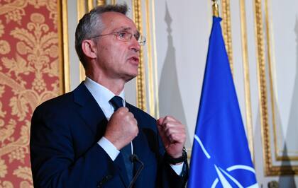 El secretario general de la OTAN Jens Stoltenberg (Bertrand Guay/Pool Photo via AP)