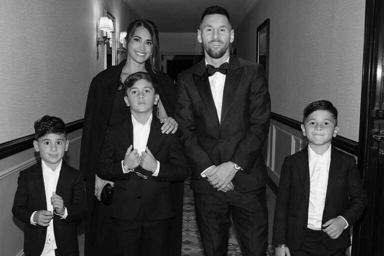 Balón de Oro 2023: descubrió cómo se para la familia Messi para las fotos y se ganó el aplauso de las redes