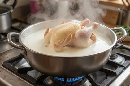 El secreto de los chefs con estrellas Michelin está en cocinar el pollo en leche