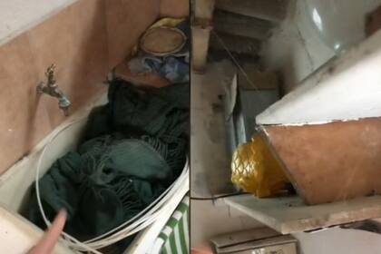 El sector del lavadero, en pésimas condiciones