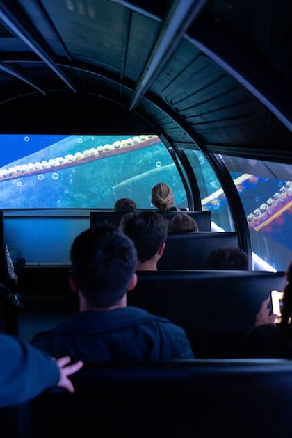 El sector Gea Marina invita a visitar las profundidades del océano de forma muy realista.