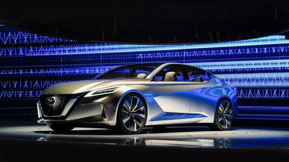 El sedán del futuro con propulsión autónoma, así es el Nissan Vmotion 2.0
