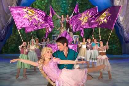 El segmento de Rapunzel, en Disney on ice