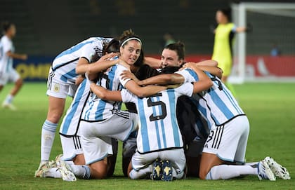 El seleccionado argentino, durante la última Copa América, disputada en Colombia