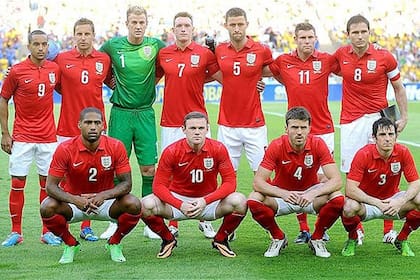 El seleccionado de Inglaterra, en 2013