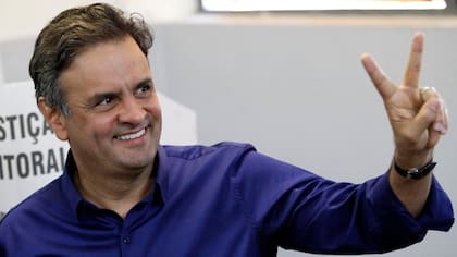 El senador Aécio Neves