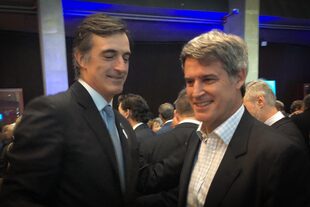 El senador Esteban Bullrich y elexministro de Hacienda, Alfonso Prat-Gay