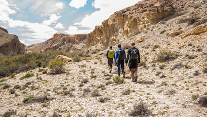 El sendero del Cañadón Caracoles.